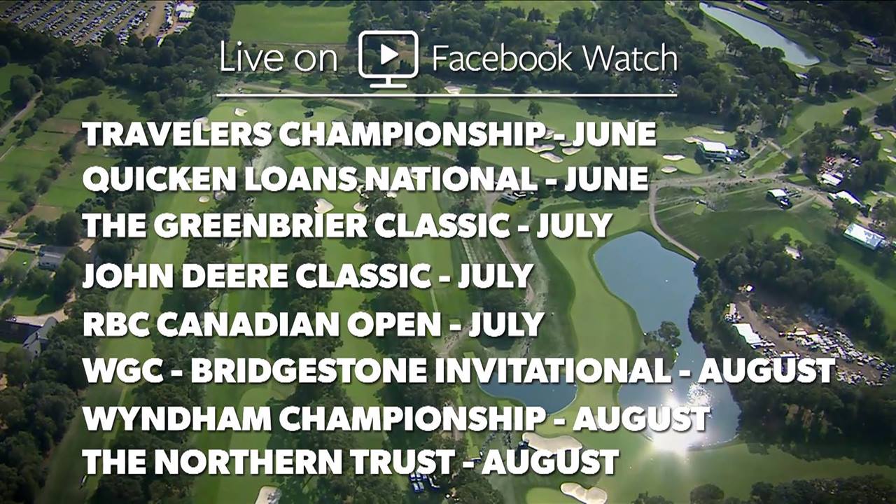 PGA TOUR Partners with Facebook to Stream 60+ Hours of Exclusive Live